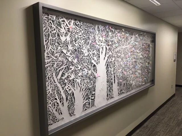 Experiential Graphic Design XGD Tree Hanging Art